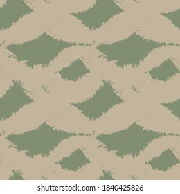 Green Brush stroke fur pattern design for fashion prints, homeware, graphics, backgrounds