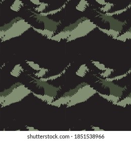 Green Brush stroke fur pattern design for fashion prints, homeware, graphics, backgrounds
