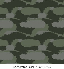 Green Brush stroke fur pattern design for fashion prints, homeware, graphics, backgrounds