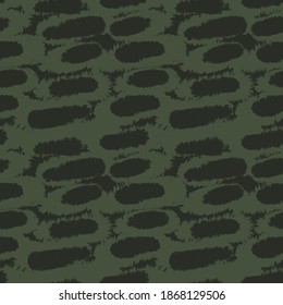 Green Brush stroke fur pattern design for fashion prints, homeware, graphics, backgrounds