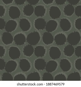 Green Brush stroke fur pattern design for fashion prints, homeware, graphics, backgrounds