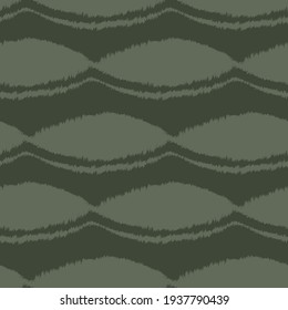 Green Brush stroke fur pattern design for fashion prints, homeware, graphics, backgrounds