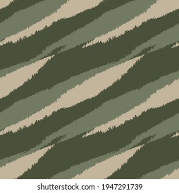 Green Brush stroke fur pattern design for fashion prints, homeware, graphics, backgrounds