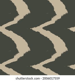 Green Brush stroke fur pattern design for fashion prints, homeware, graphics, backgrounds
