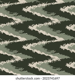 Green Brush stroke fur pattern design for fashion prints, homeware, graphics, backgrounds