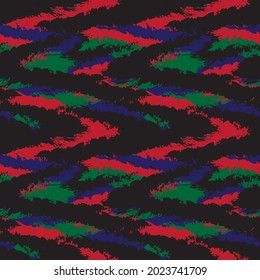 Green Brush stroke fur pattern design for fashion prints, homeware, graphics, backgrounds