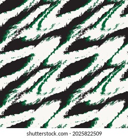 Green Brush stroke fur pattern design for fashion prints, homeware, graphics, backgrounds