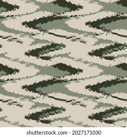 Green Brush stroke fur pattern design for fashion prints, homeware, graphics, backgrounds