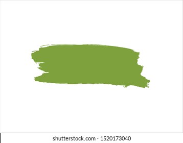 green brush stroke paint background vector design