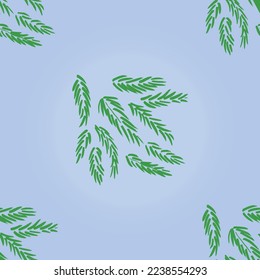 El Cepillo Verde Acecha. Resumen Impresión de arte prudente. Arte Imprimible Mínimo. Papel de escritorio Trandy. Patrón sin foco azul. Diseño de Navidad. La Mano De Fir-Tree Hizo Pintura De Pincel. Impresión de tinta verde. Fir Branches