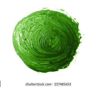 green brush strokes -  backdrop for your text. vector