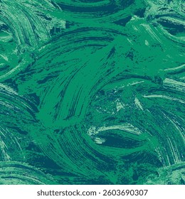 Green Brush Strokes. Blue - green spots. Abstract Surfaces. Seamless background for fabrics, textiles, packaging and wallpapers. Vector background.