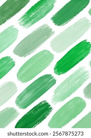 Green brush strokes, textured background, artistic design, modern style, abstract pattern, vibrant colors, creative wallpaper.