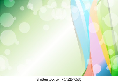 Green bubble abstract backgrounds can be used for important events