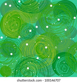 green bubble background