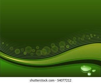 Green Bubble Background