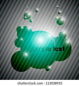 Green bubble background eps10 vector