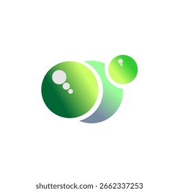 Green Bubble Sphere Digital Icon