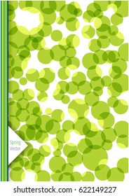 green bubbles vector background