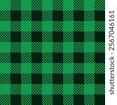 green buffalo plaid pattern, vector background