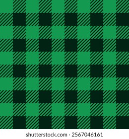 green buffalo plaid pattern, vector background