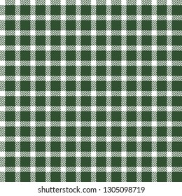Green Buffalo Plaid Seamless Pattern - Classic buffalo plaid pattern design