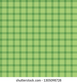 Green Buffalo Plaid Seamless Pattern - Classic buffalo plaid pattern design