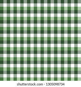 Green Buffalo Plaid Seamless Pattern - Classic buffalo plaid pattern design