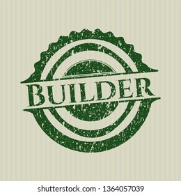 Green Builder with rubber seal texture