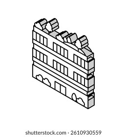 green building environmental isometric icon vector. green building environmental sign. isolated symbol illustration