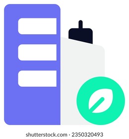Green Building Icon kann für Web, App, Infografik usw. verwendet werden