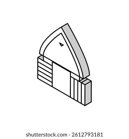 green building living isometric icon vector. green building living sign. isolated symbol illustration