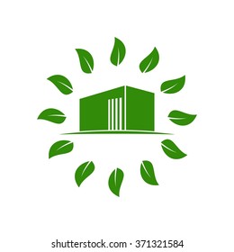 Green Building Logo Template