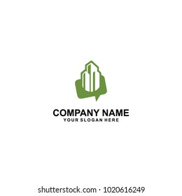 green building logo vector