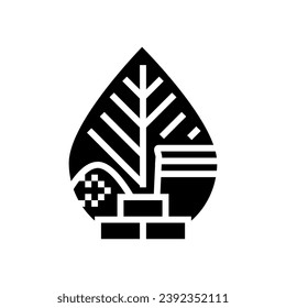 green building materials glyph icon vector. green building materials sign. isolated symbol illustration