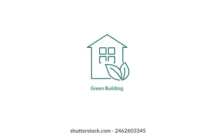 Green Building Sustainable Construction Vector Icon