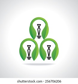 green bulb, bio energy concept