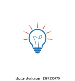 Green bulb eco energy template concept vector