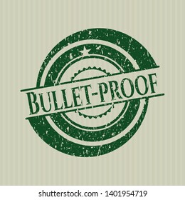 Green Bullet-proof with rubber seal texture