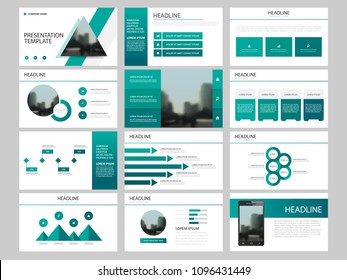 Green Bundle presentation template infographic elements. business annual report, brochure, leaflet, advertising flyer, corporate marketing banner