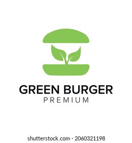 Green Burger Logo icon vector template