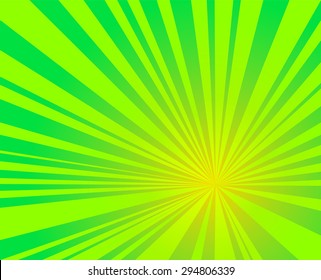 green burst,  starburst rays background vector design