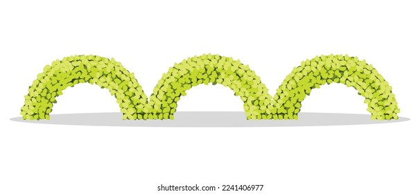 Icono de arbusto verde. Ilustración vectorial.