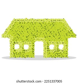 Green Busch Ikone. Vektorgrafik.