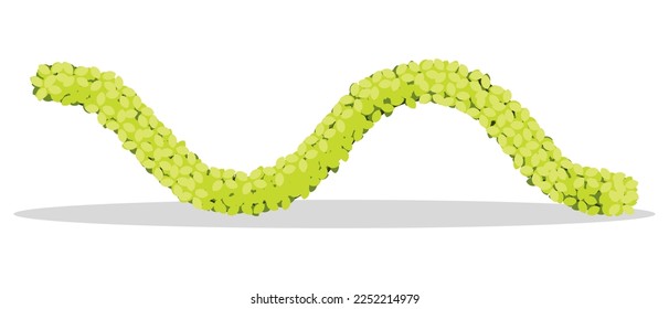 Icono de arbusto verde. Ilustración vectorial.