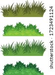 green bushes and grass for garden