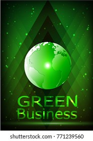 Green Business Background Vector. it can be applied for kinds of media presentation such as background,backdrop,illustration,poster,printing or others.