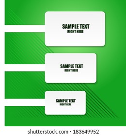 Green business banner background. Vector illustration for your business presentation. 