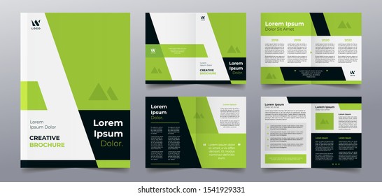 green business brochure pages template