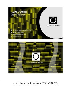 Green business card 